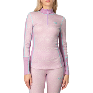 Women's Kari Traa Anna Half-Zip Top 2026 Pink size Small | Wool