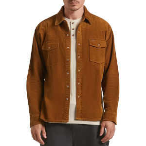 Brixton Brixton New West Relaxed Overshirt Men's 2025 Orange size Large | Cotton - $79.16 at evo