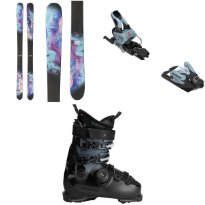Nordica Unleashed 98 Skis 2026 - 186 Package (186 cm) + 100 Adult Alpine Bindings in Black size 186/100