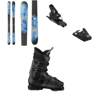 Nordica Unleashed 98 CA Skis 2026 - 180 Package (180 cm) + 100 Adult Alpine Bindings in Black size 180/100