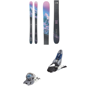 Women's Nordica Santa Ana 92 Skis 2026 - 167 Package (167 cm) + 100 Adult Alpine Bindings in White size 167/100