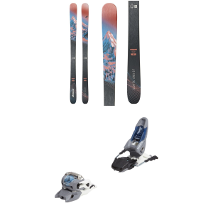 Women's Nordica Santa Ana 87 Skis 2026 - 155 Package (155 cm) + 90 Adult Alpine Bindings in White size 155/90