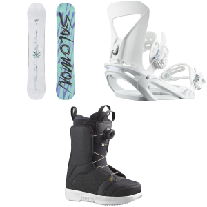 Salomon Women's Salomon Oh Yeah Snowboard 2026 - 143 Package (143 cm) + M Womens in White size 143/M - $773.86 at evo