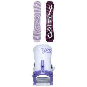 Women's Yes. Rival Snowboard 2026 - 140 Package (140 cm) + M Womens in Black size 140/M | Nylon