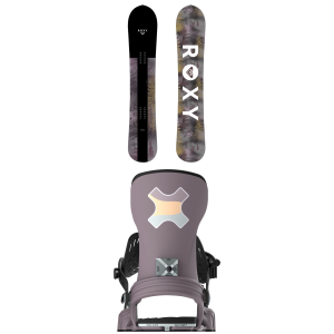 Women's Roxy Smoothie C2 Snowboard 2026 - 146 Package (146 cm) + S/M Womens in White size 146/S/M