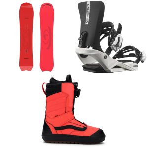 Salomon Kid's Salomon Dancehaul Grom SnowboardKids' 2026 - 135 Package (135 cm) + S Kids in Black size 135/S | Rubber - $698.15 at evo