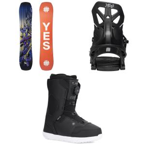 Yes. Kid's Yes. First Basic SnowboardKids' 2026 - 133 Package (133 cm) + S Kids in Black size 133/S | Nylon - $664.85 at evo