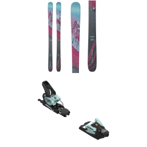 Women's Nordica Santa Ana 87 Skis 2025 - 161 Package (161 cm) + 90 Adult Alpine Bindings in White size 161/90