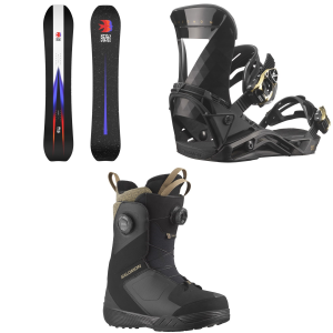 Salomon Salomon Highpath Snowboard 2025 - 146 Package (146 cm) + S Womens in Black size 146/S | Rubber - $656.93 at evo