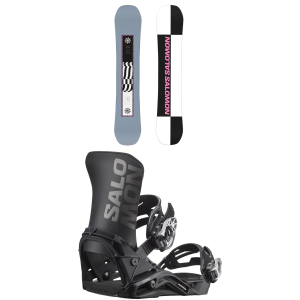 Salomon Salomon Kickback Snowboard 2026 - 148 Package (148 cm) + M Mens in Black size 148/M | Rubber - $647.91 at evo