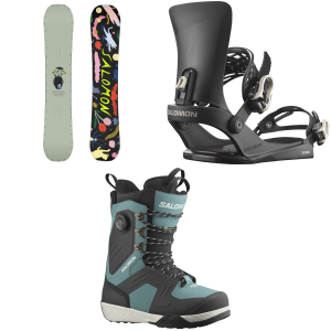 Salomon Salomon Abstract Snowboard 2025 - 147 Package (147 cm) + M Mens in Black size 147/M | Nylon - $645.21 at evo