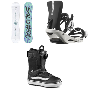 Salomon Kid's Salomon Oh Yeah Grom SnowboardKids' 2026 - 133 Package (133 cm) + S Kids in Black size 133/S - $641.15 at evo