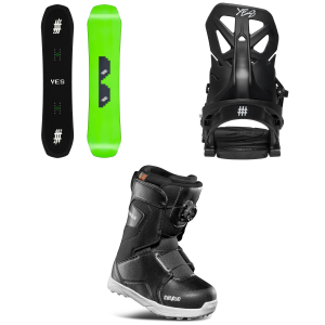 Yes. Kid's Yes. Jumper SnowboardKids' 2026 - 120 Package (120 cm) + S Kids in Black size 120/S | Nylon - $602.86 at evo