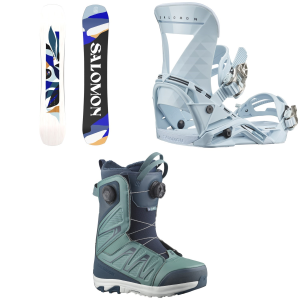 Salomon Women's Salomon Rumble Fish Snowboard 2025 - 144 Package (144 cm) + S Womens in Black size 144/S - $585.83 at evo