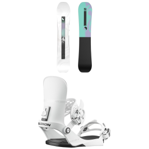 Salomon Women's Salomon Bliss X Snowboard 2026 - 148 Package (148 cm) + M Mens in Black size 148/M | Nylon/Aluminum - $580.41 at evo