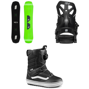 Yes. Kid's Yes. Jumper SnowboardKids' 2026 - 120 Package (120 cm) + S Kids in Black size 120/S | Nylon - $579.40 at evo