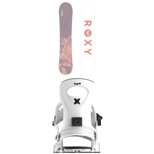 Women's Roxy Raina C2 Snowboard 2026 - 151 Package (151 cm) + M/L Womens in White size 151/M/L | Nylon/Aluminum