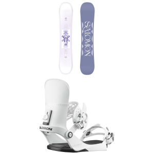 Salomon Women's Salomon Lotus Snowboard 2026 - 146 Package (146 cm) + M Mens in Black size 146/M | Nylon/Aluminum - $575.91 at evo