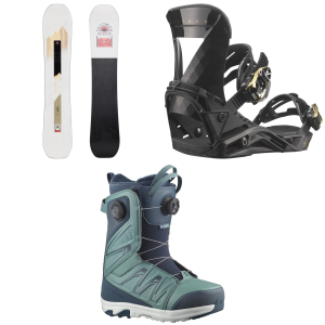 Salomon Women's Salomon Bliss X Snowboard 2025 - 148 Package (148 cm) + S Womens in Black size 148/S - $542.62 at evo