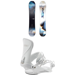 Women's Nitro Lectra Leaf Cam-Out Snowboard 2026 - 146 Package (146 cm) + S/M Womens in Mint size 146/S/M | Aluminum