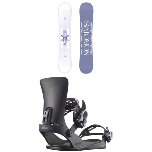 Salomon Women's Salomon Lotus Snowboard 2026 - 146 Package (146 cm) + M Mens in Black size 146/M | Nylon - $530.01 at evo