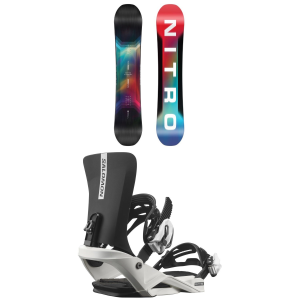 Kid's Nitro Future Team SnowboardBoys' 2026 - 142 Package (142 cm) + S Kids in Black size 142/S