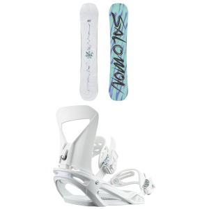 Salomon Women's Salomon Oh Yeah Snowboard 2026 - 147 Package (147 cm) + M Womens in White size 147/M - $521.91 at evo