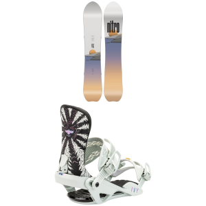 Women's Nitro Drop Snowboard 2025 - 146 Package (146 cm) + S/M Womens size 146/S/M
