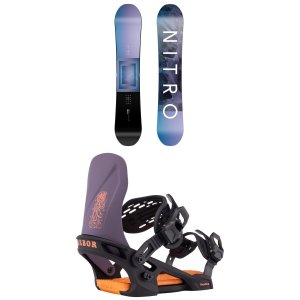 Kid's Nitro Arial SnowboardGirls' 2026 - 142 Package (142 cm) + S/M Kids in Black size 142/S/M | Nylon