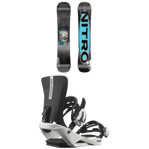 Kid's Nitro Mini Thrills SnowboardKids' 2026 - 138 Package (138 cm) + S Kids in Black size 138/S