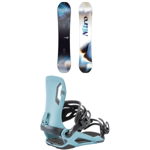 Women's Nitro Lectra Leaf Cam-Out Snowboard 2026 - 152 Package (152 cm) + S Mens in White size 152/S