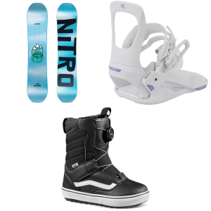 Kid's Nitro Ripper SnowboardToddlers' 2026 - 126 Package (126 cm) + XS Kids in White size 126/Xs
