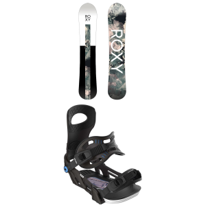 Women's Roxy Smoothie C2 Snowboard 2025 - 149 Package (149 cm) + S/M Womens in White size 149/S/M | Nylon