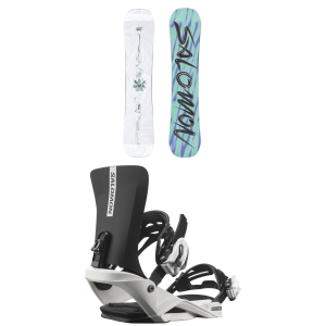Salomon Kid's Salomon Oh Yeah Grom SnowboardKids' 2026 - 138 Package (138 cm) + S Kids in Black size 138/S - $440.91 at evo