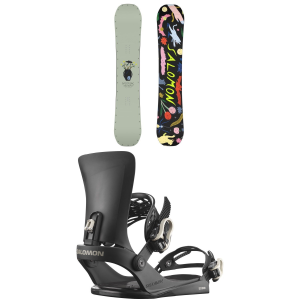 Salomon Salomon Abstract Snowboard 2025 - 155 Package (155 cm) + M Mens in Black size 155/M | Nylon - $440.03 at evo