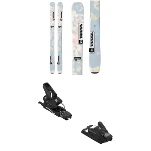 Women's K2 Reckoner 92 W Skis 2025 - 149 Package (149 cm) + 100 Adult Alpine Bindings in Black size 149/100