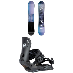 Kid's Nitro Arial SnowboardGirls' 2026 - 138 Package (138 cm) + M Kids in Black size 138/M