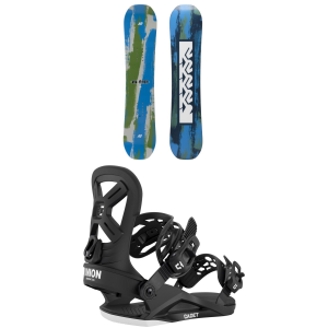 Kid's K2 Lil Mini Snowboard 2026 - 130 Package (130 cm) + S Kids in Black size 130/S | Aluminum