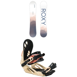Women's Roxy Raina C2 Snowboard 2025 - 147 Package (147 cm) + S/M Womens in Black size 147/S/M