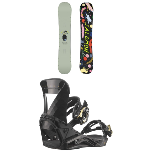 Salomon Salomon Abstract Snowboard 2025 - 155 Package (155 cm) + S Womens in Black size 155/S - $391.45 at evo
