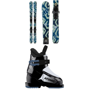 K2 Kid's K2 Indy Skis + FDT 4.5 BindingsKids' 2026 - 100 Package (100 cm) + 16 K's Alpine Ski Boots in Black size 100/16 - $360.90 at evo