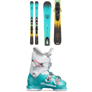 Rossignol Kid's Rossignol Sender Free Jr Skis + Kid X 4 GW BindingsKids' 2026 - 122 Package (122 cm) + 24.5 K's Alpine Ski Boots /Plastic in Light Blue size 122/24.5 | Aluminum/Plastic - $337.19 at evo