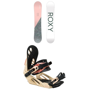Women's Roxy Dawn Snowboard 2025 - 146 Package (146 cm) + S/M Womens in Black size 146/S/M