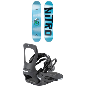 Kid's Nitro Ripper SnowboardToddlers' 2026 - 126 Package (126 cm) + XS Kids in Black size 126/Xs