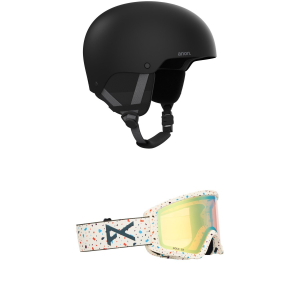 Kid's Anon Rime 3 Helmet 2026 - Large/X-Large Package (Large/X-Large) + Kids in Black | Plastic