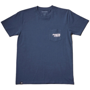 Santa Cruz Stash Pocket T-Shirt 2025 in Blue size Small