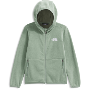 Kid's The North Face Glacier Full Zip Hoodie 026 in Green | Polyester/Plastic