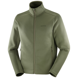 Salomon Outline Warm Full Zip Fleece Men's 2026 in Green size Small | Polyester