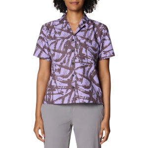 Women's Mountain Hardwear Sun Drift(TM) Cooling Short Sleeve Shirt 2026 in Purple size Medium | Polyester