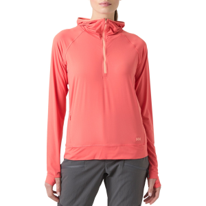 Women's Helly Hansen Shine Solen 1/2 Zip Hoodie 2026 in White size Large | Elastane